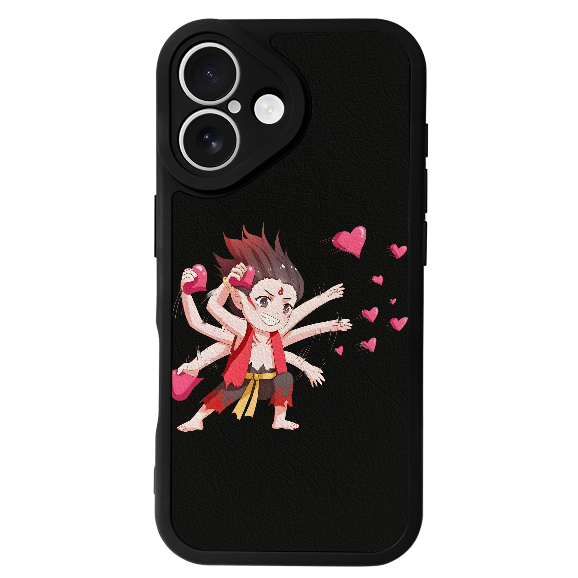（画像用） Ne Zha 2 ナタ 魔童の大暴れ 【iPhone 16シリーズ対応】シリコンスマホケース（レザー調） 材質：シリコン